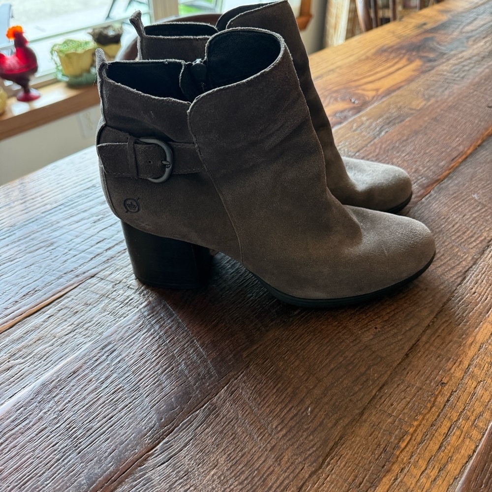 Born Suede Ankle Boots - Brown